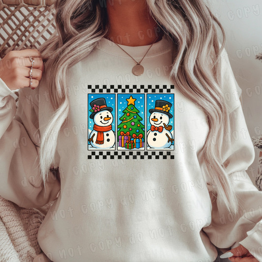 DTF TRANSFER Christmas Snowmen