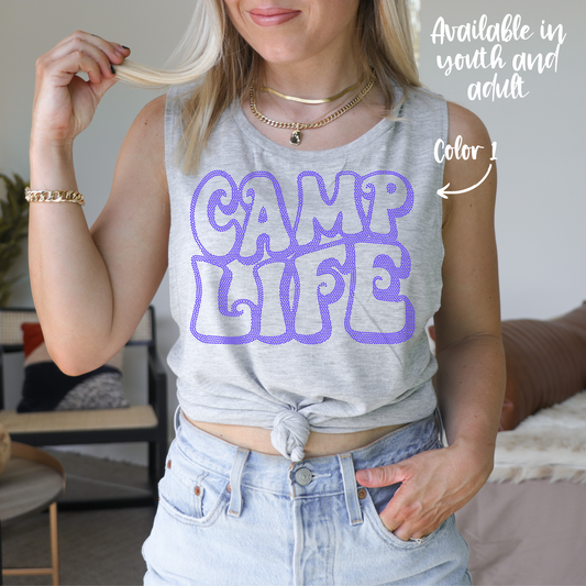 SPANGLES- Camp Life - One Color - 5-7 business day turnaround time