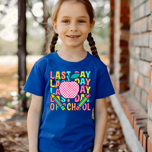 Last Day Of School Royal Blue Tee