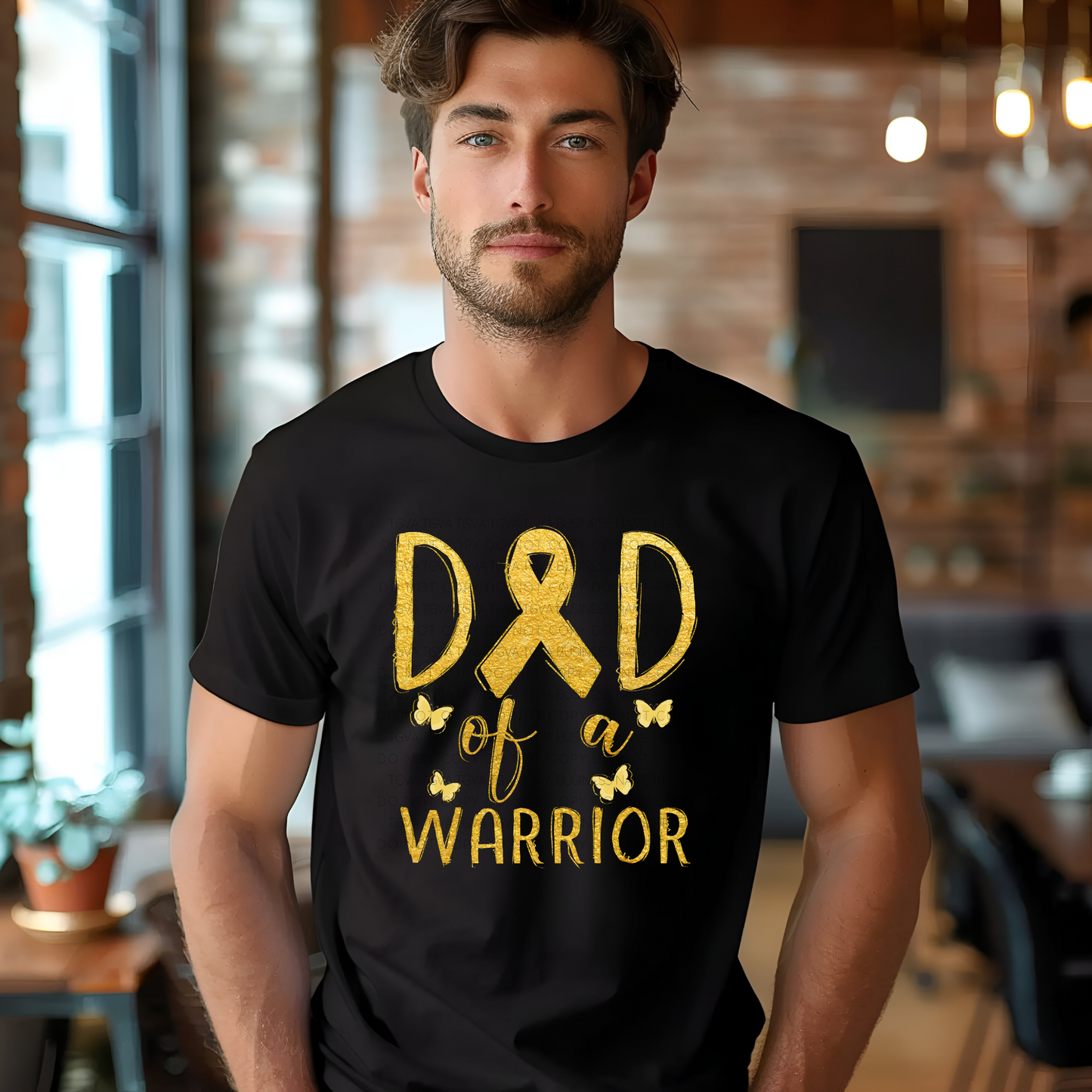 DTF TRANSFER Dad Of A Warrior