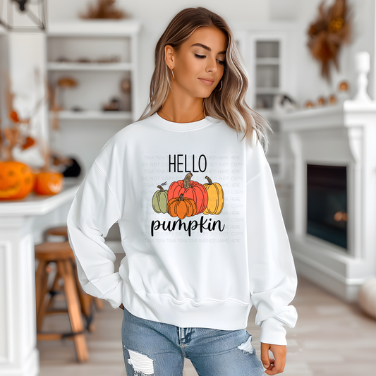 DTF TRANSFER Hello Pumpkin