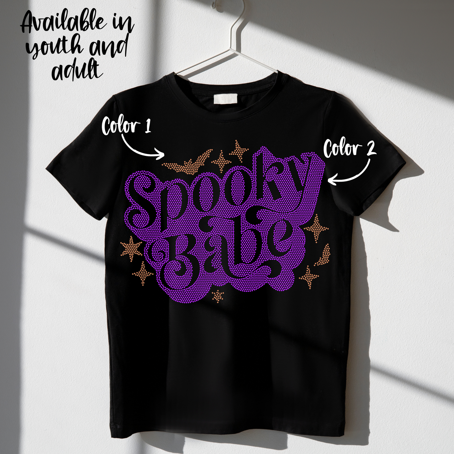 SPANGLES- Spooky Babe - Two Color - 5-7 business day turnaround time