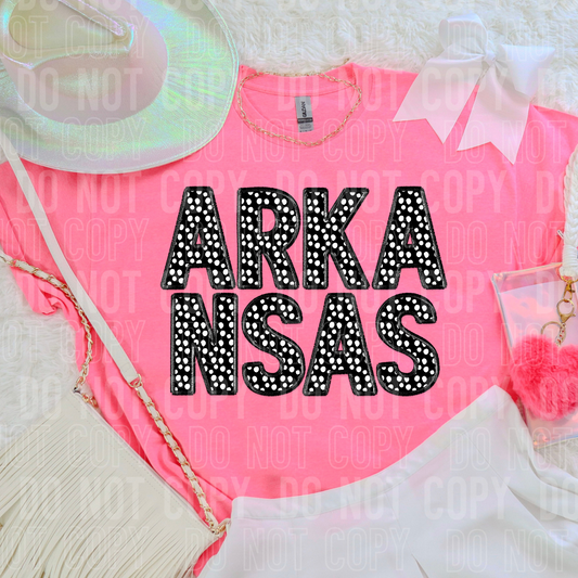 DTF TRANSFER Polka Dot Arkansas
