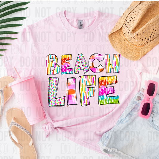 DTF TRANSFER Beach Life