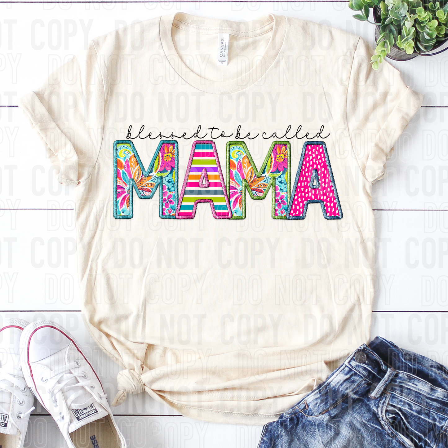 DTF TRANSFER Blessed To Be Called Mama