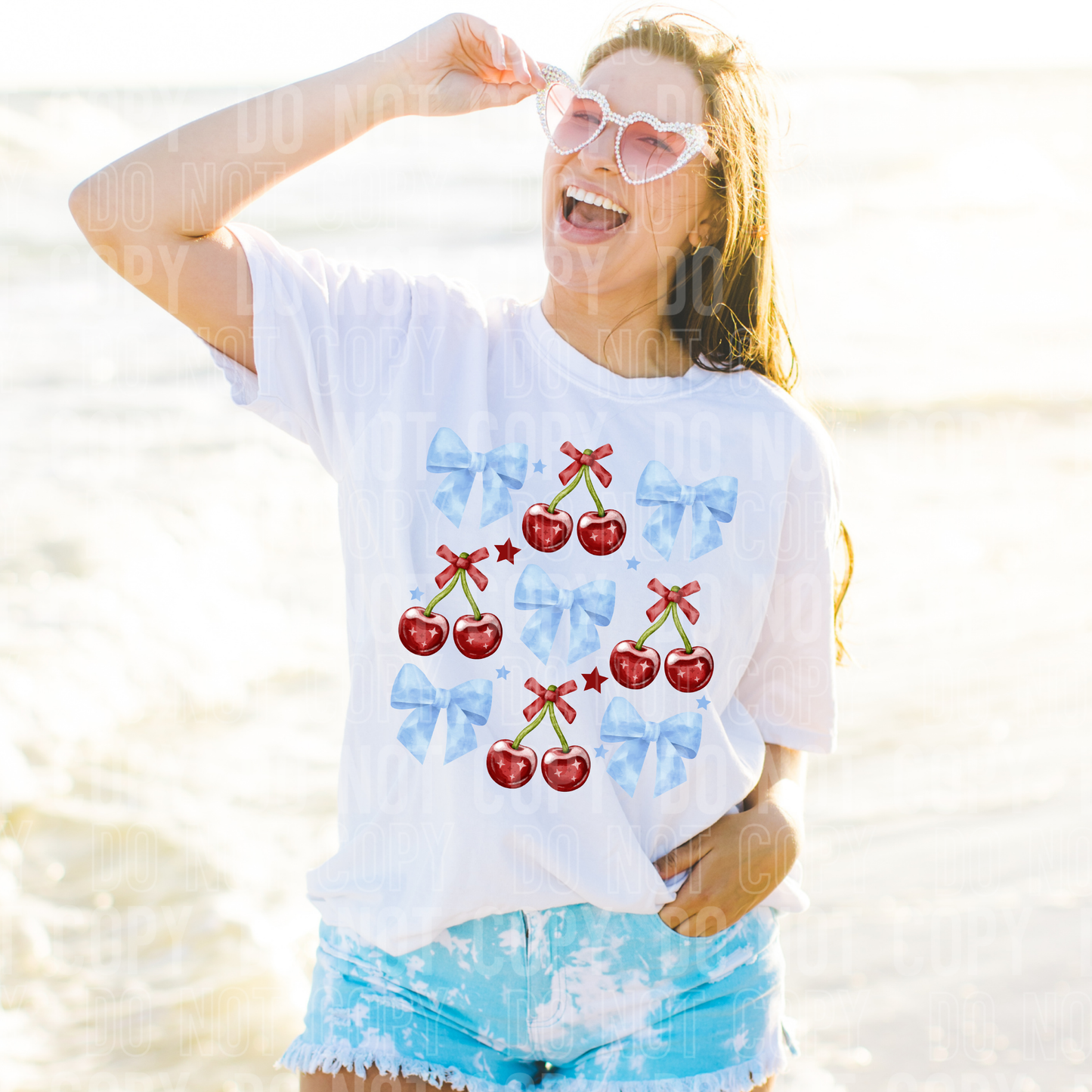 DTF TRANSFER Cherries Bows