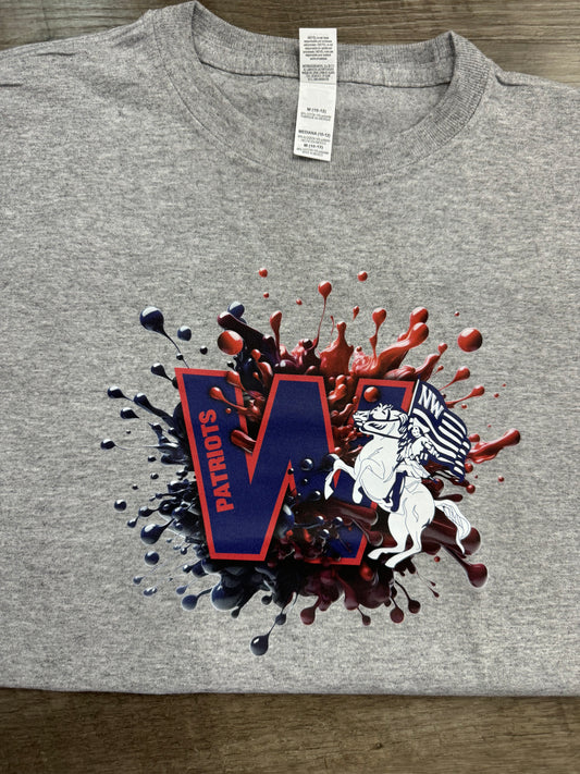 NW Patriots Paint Splatter