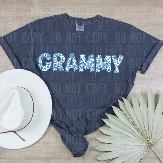 DTF TRANSFER Grammy Chinoiserie