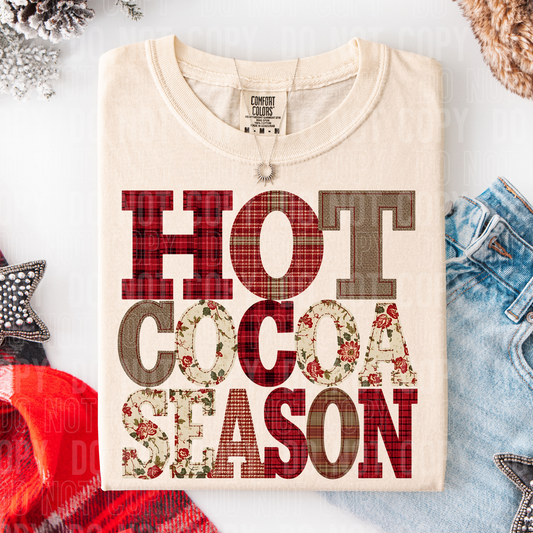 DTF TRANSFER Hot Cocoa Season Patch