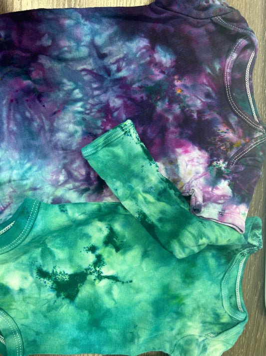 hand dyed onesie