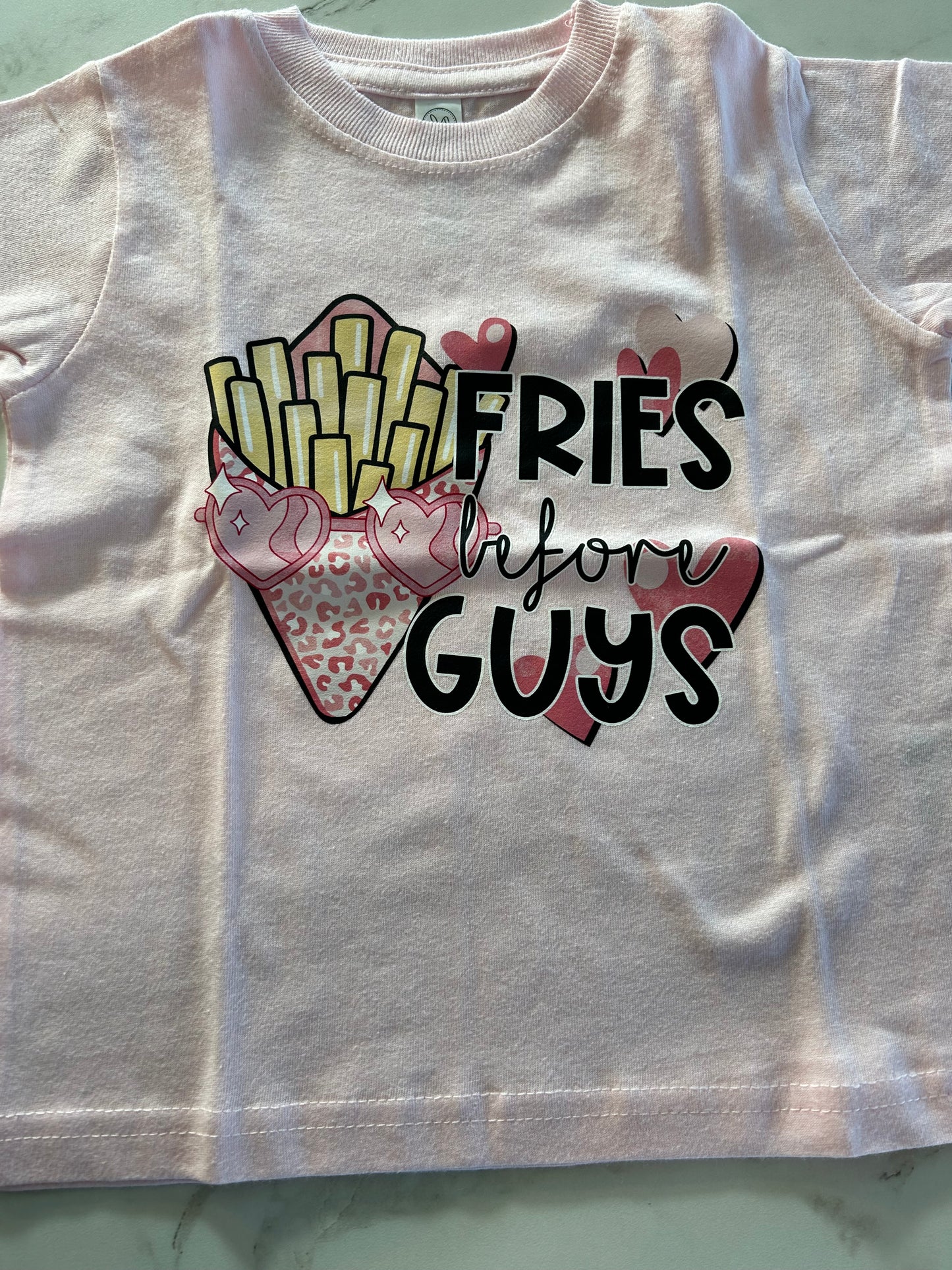 Fries Before Guys Youth Short Sleeve