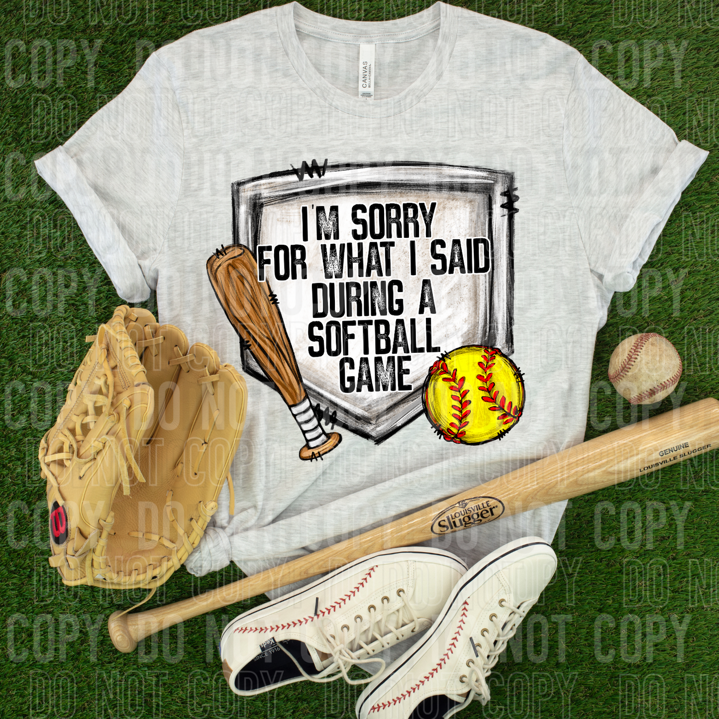 DTF TRANSFER I'm Sorry For What I Said Softball