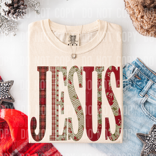 DTF TRANSFER Jesus Patch