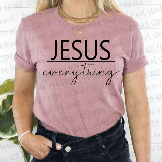 DTF TRANSFER Jesus Over Everything