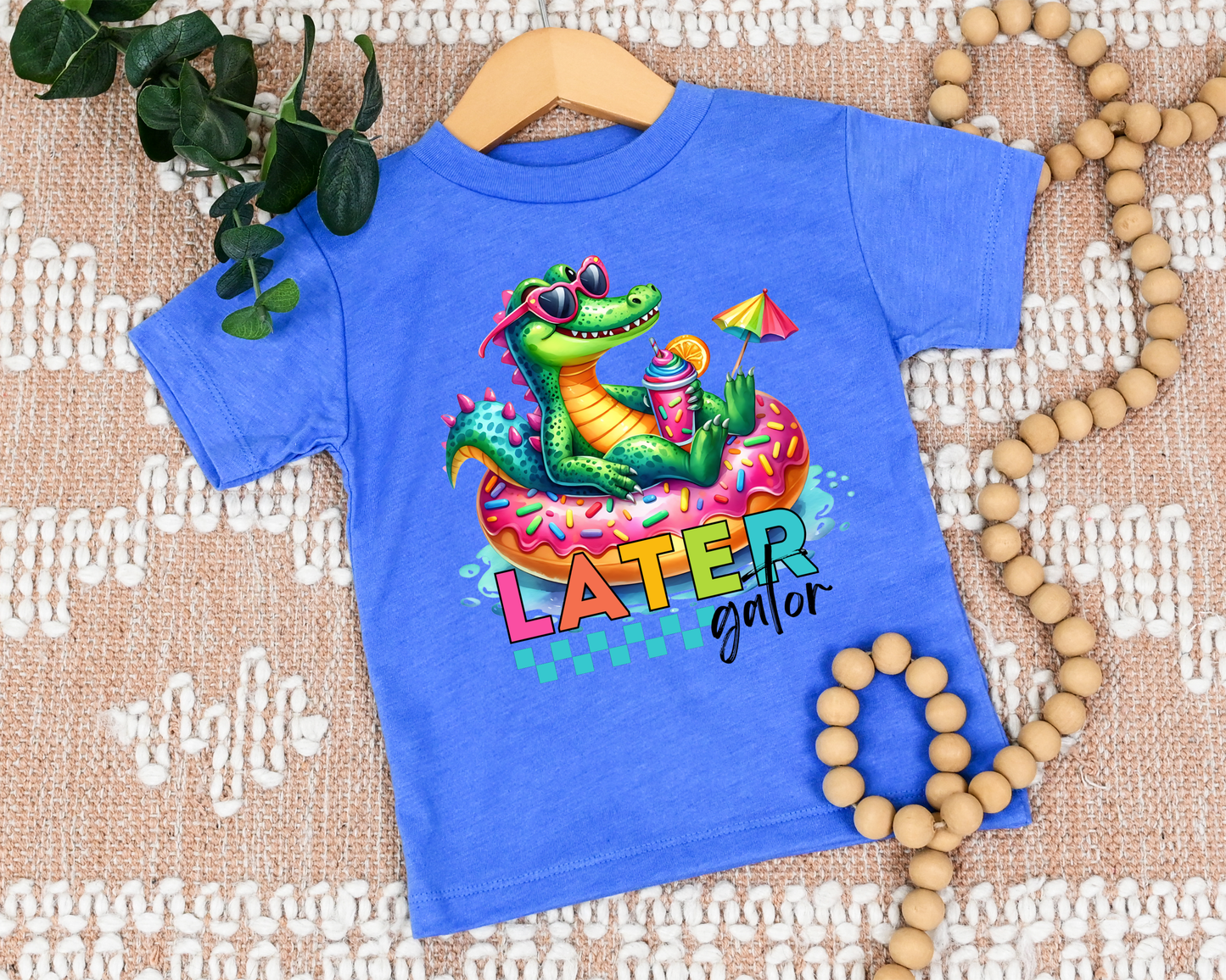DTF TRANSFER Later Gator Donut Pool Tube