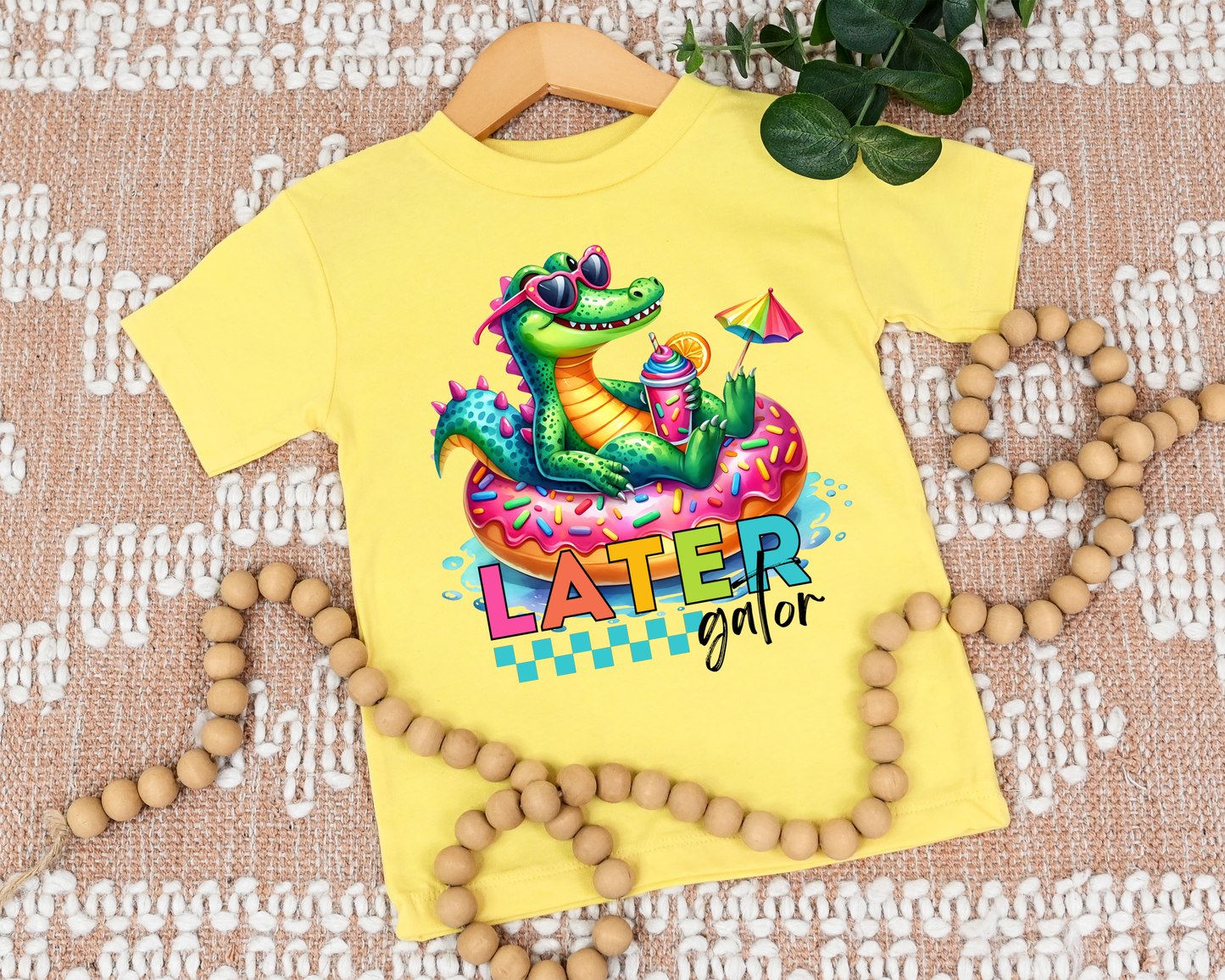 DTF TRANSFER Later Gator Donut Pool Tube