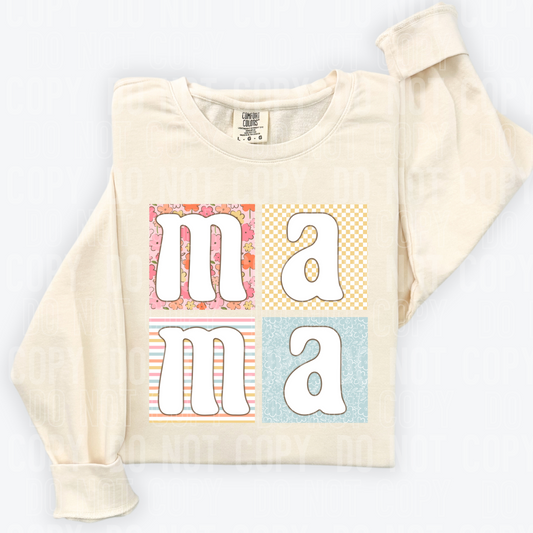 DTF TRANSFER Patched Mama