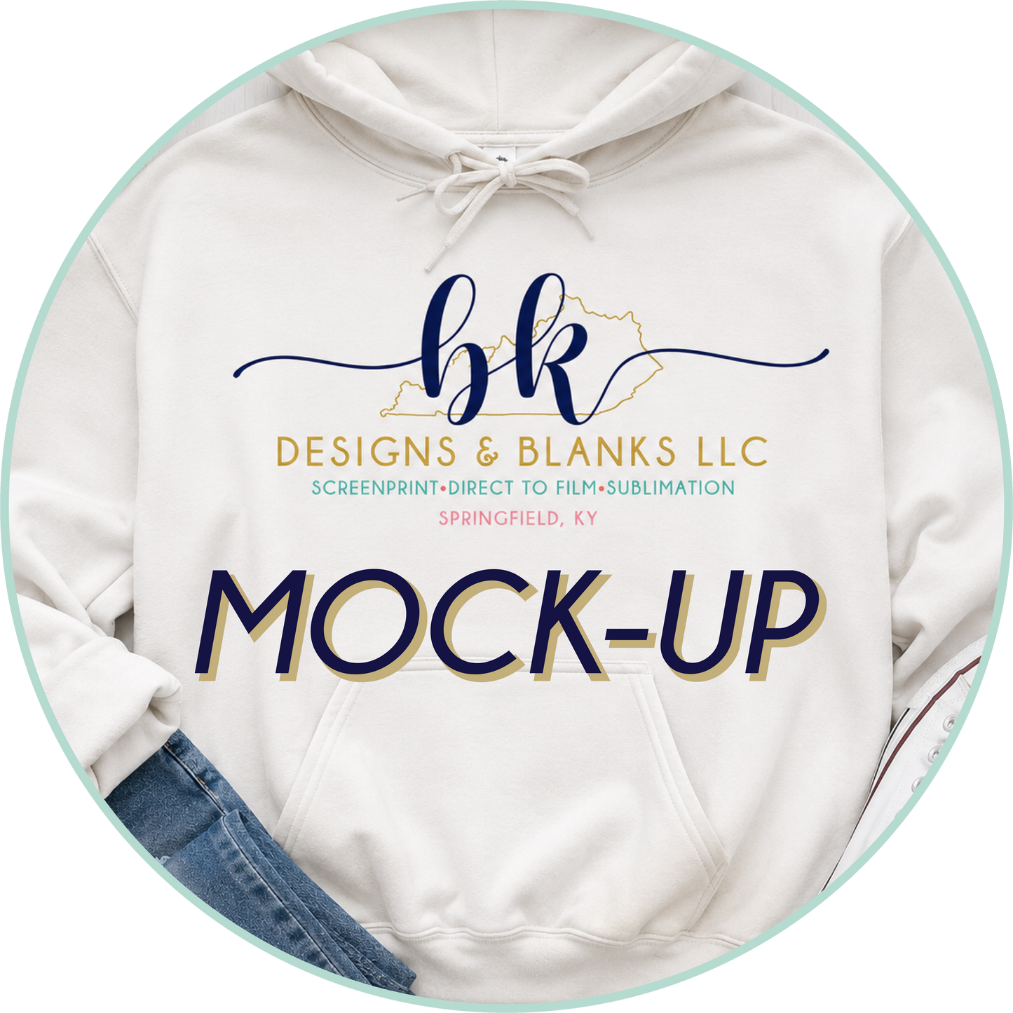 Custom Mock-Up Fee - MUST EMAIL bkdesignsandblanks@gmail.com with order number and mock up request *1-3 business day TAT from artwork approval*