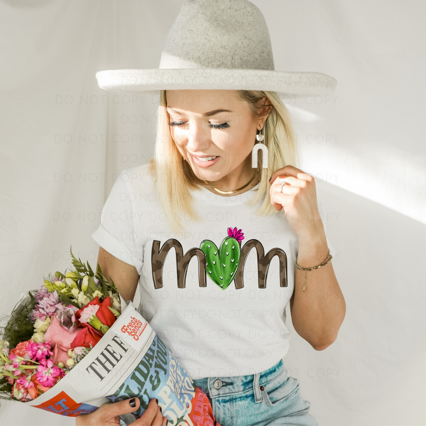 Plant Mom White Tee