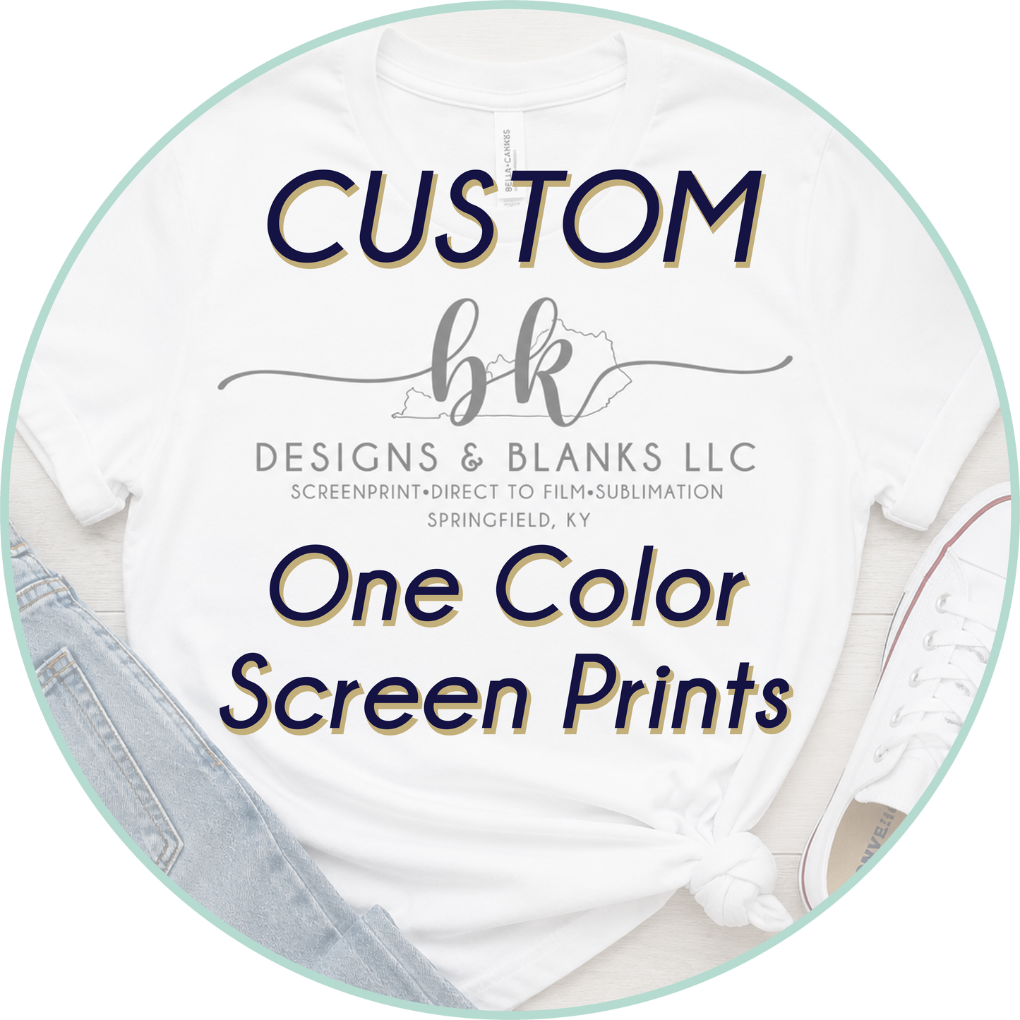 One Color Custom Screen Print Transfers *5-7 business day TAT*