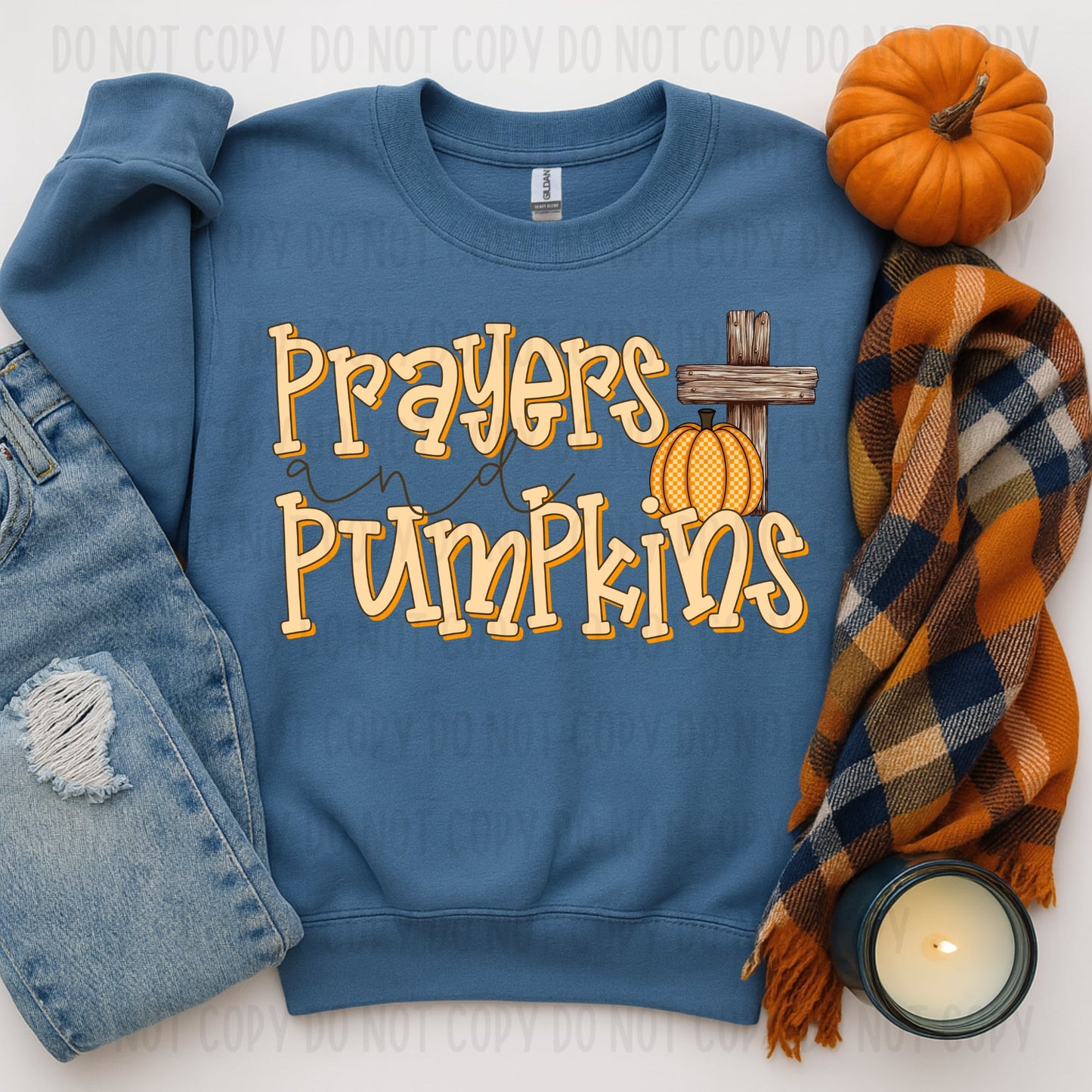 DTF TRANSFER Prayers And Pumpkins