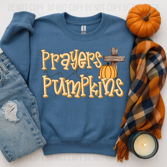 DTF TRANSFER Prayers And Pumpkins