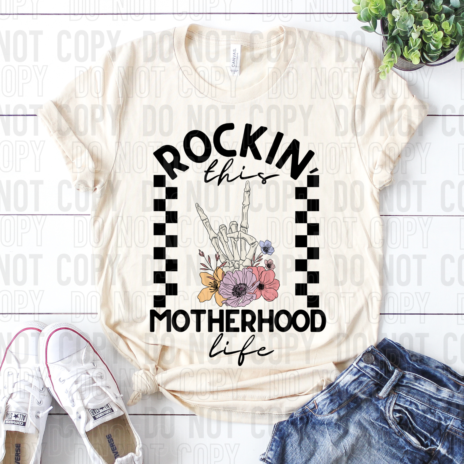 DTF TRANSFER Rockin This Motherhood Life – BK Designs & Blanks