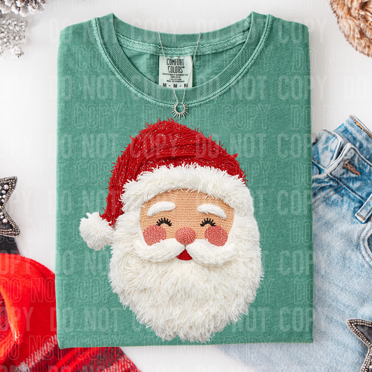 DTF TRANSFER Santa Realistic Yarn
