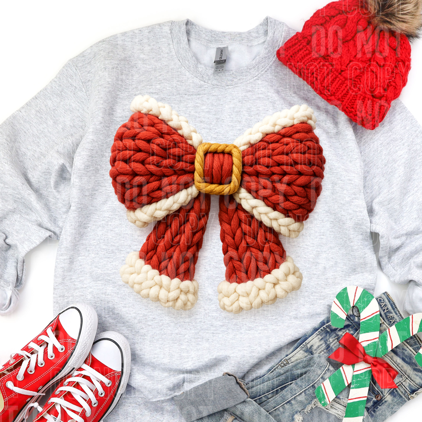 PREMADE GANG SHEET-FAUX YARN CHRISTMAS 22x60