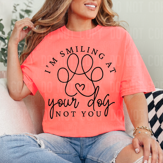 DTF TRANSFER I'm Smiling At Your Dog