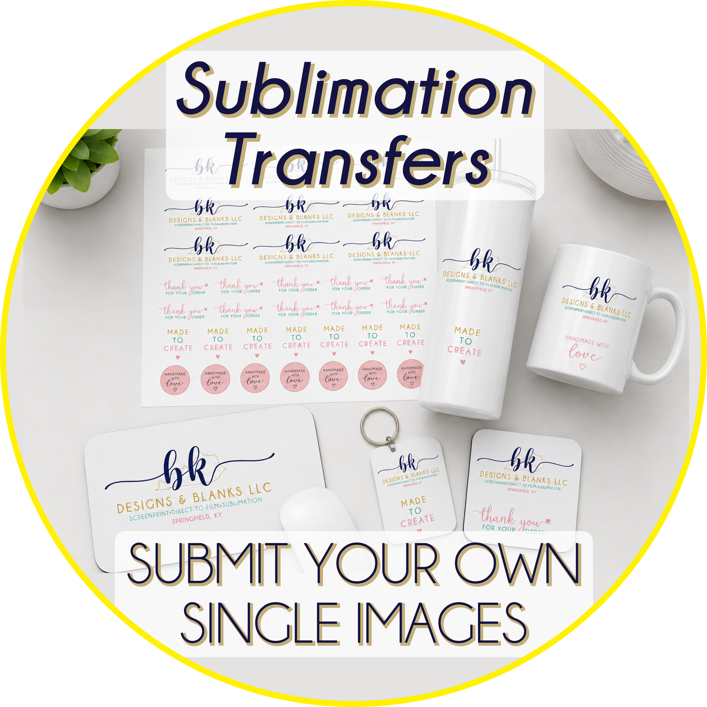 **SAME DAY TAT BY 8AM EST TUE-FRI (TAT EXCLUDES DAILY DEALS)** Custom SUBLIMATION Transfers - Upload Your Own Single Images