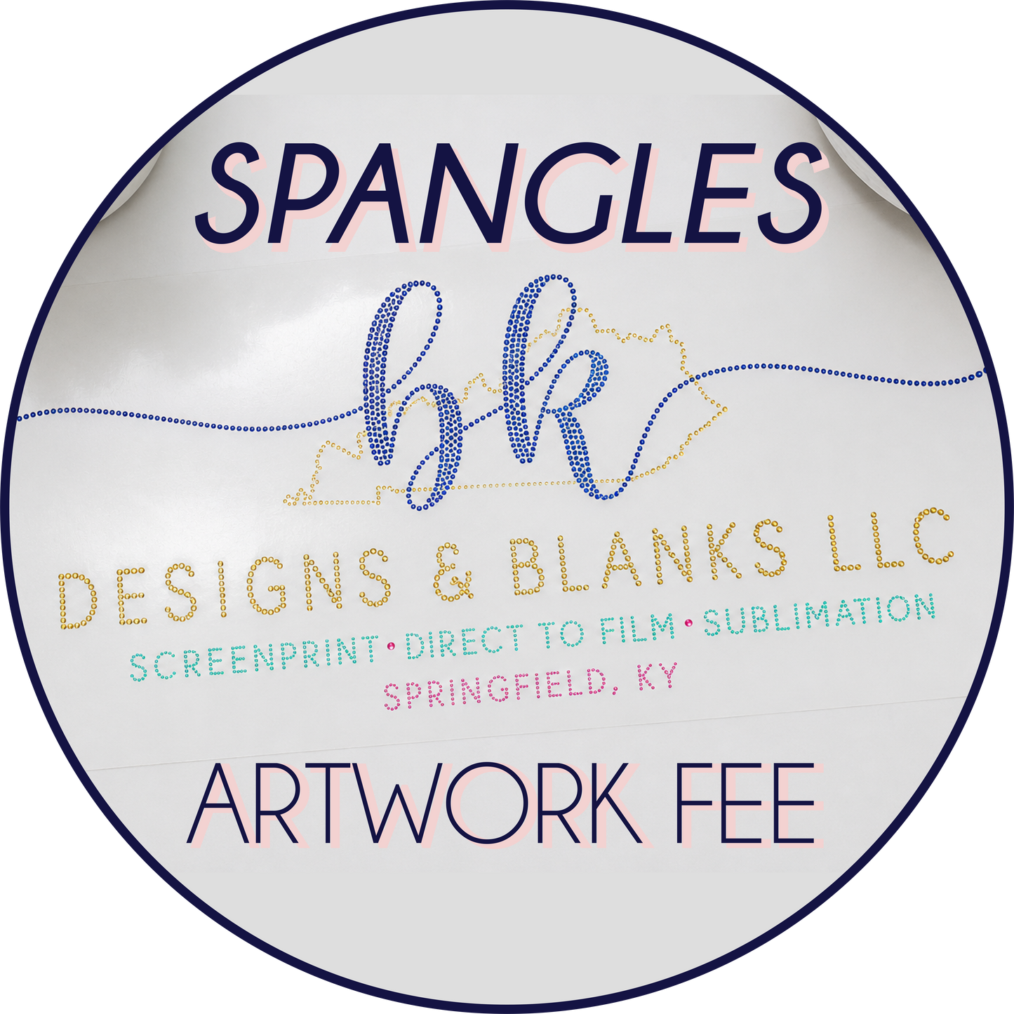 SPANGLE ARTWORK FEE - Must email before purchasing