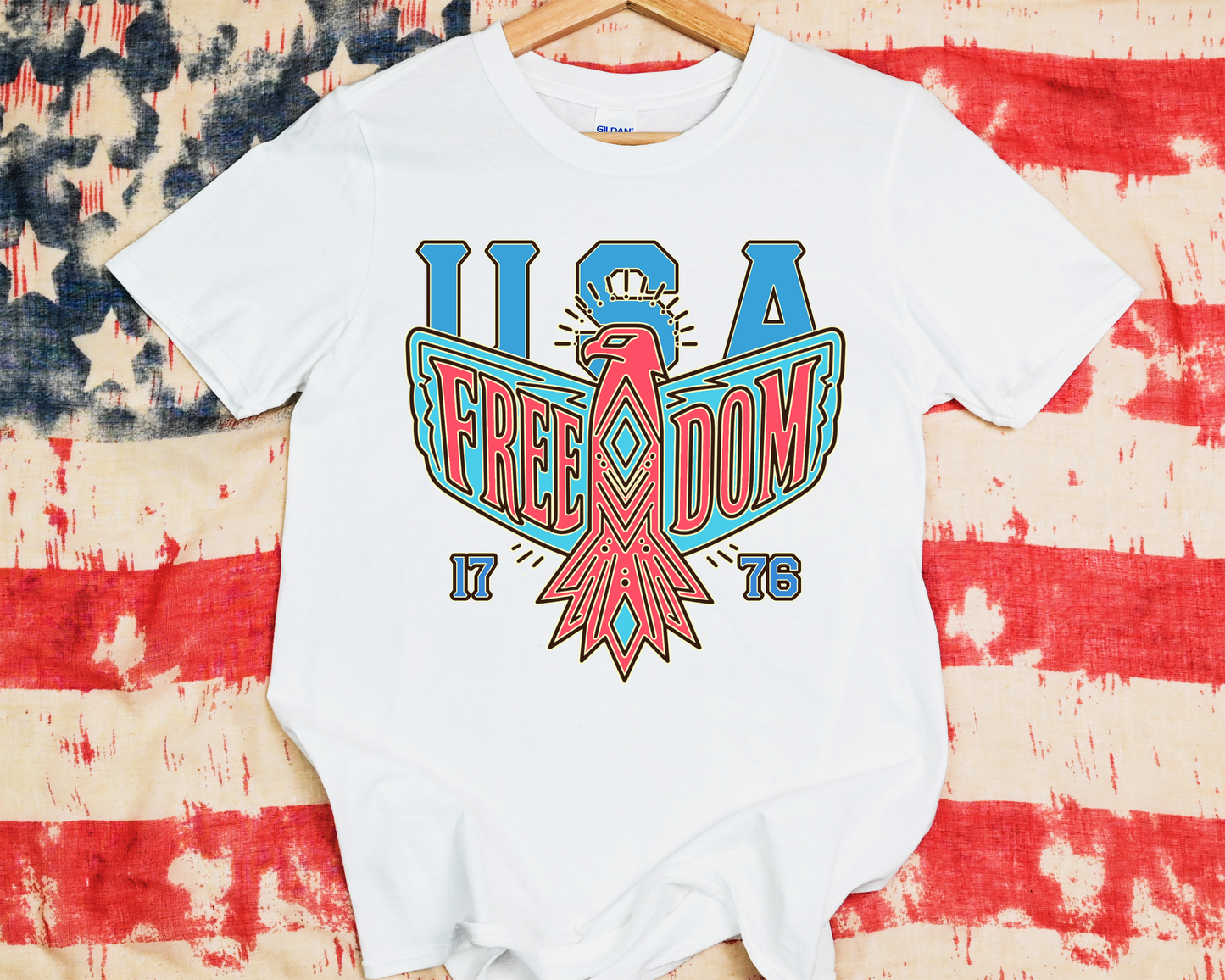 DTF TRANSFER USA Freedom 1776 Vintage