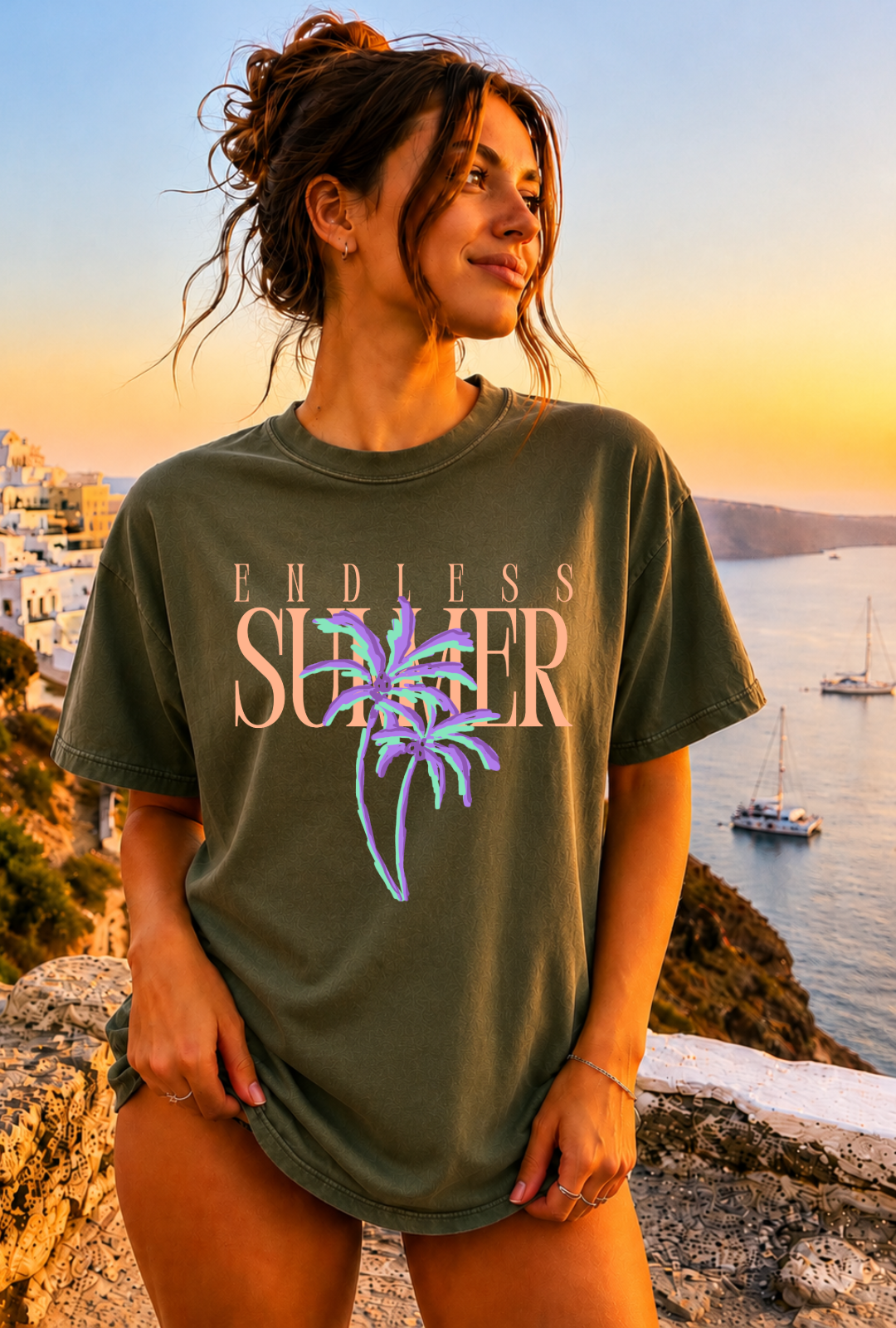 DTF TRANSFER Endless Summer Palm Trees