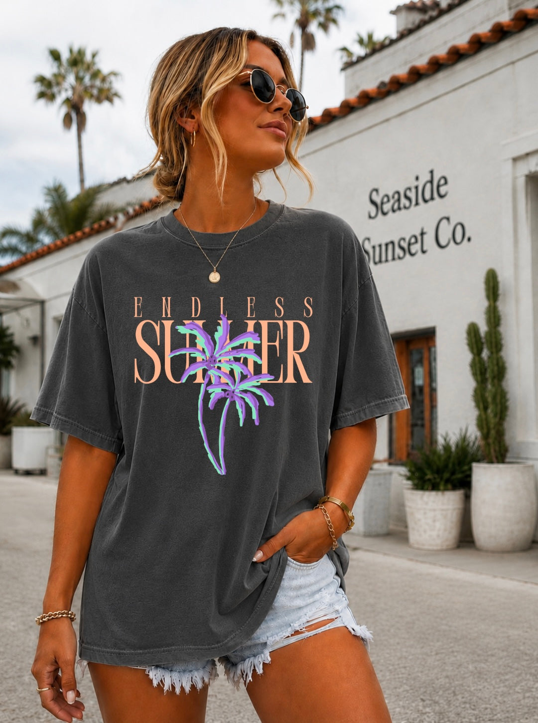 DTF TRANSFER Endless Summer Palm Trees