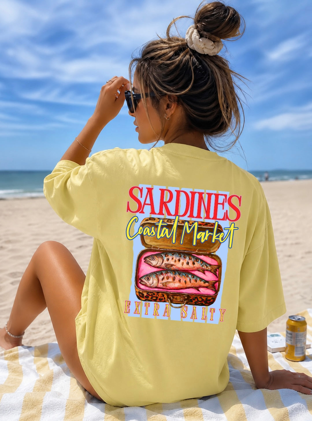 DTF TRANSFER Sardines Coastal Market