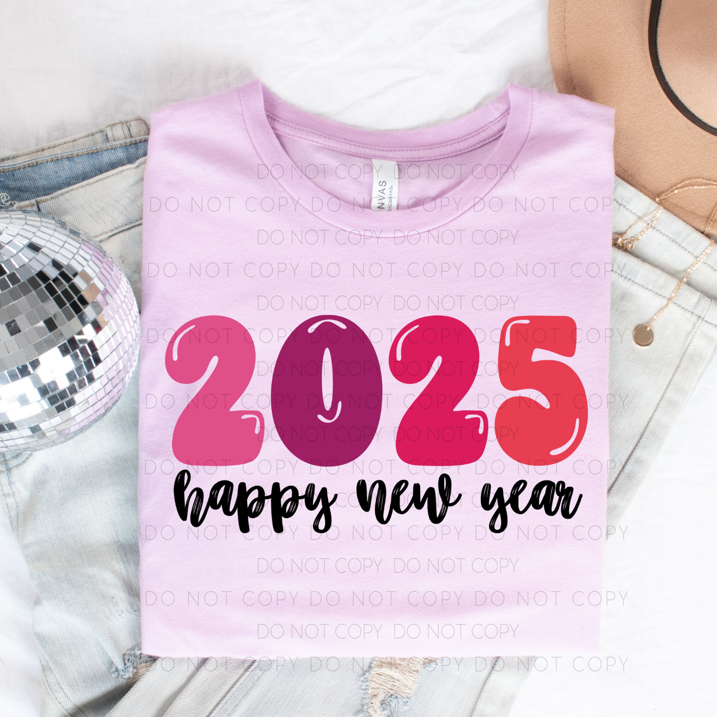 DTF TRANSFER 2025 Happy New Year