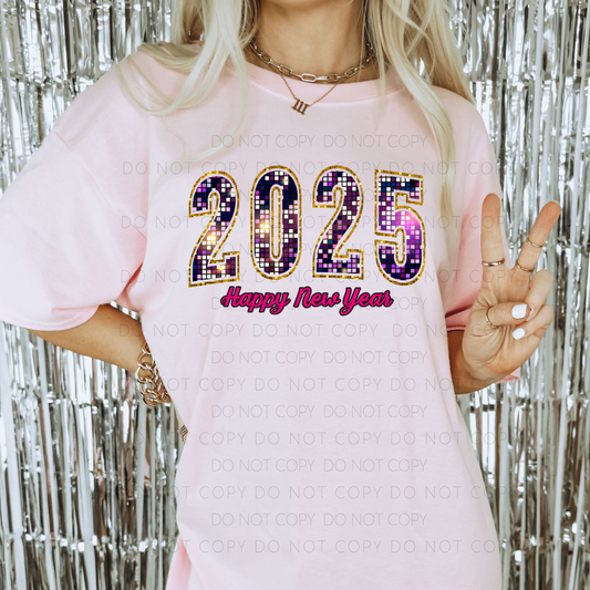 DTF TRANSFER 2025 Happy New Year
