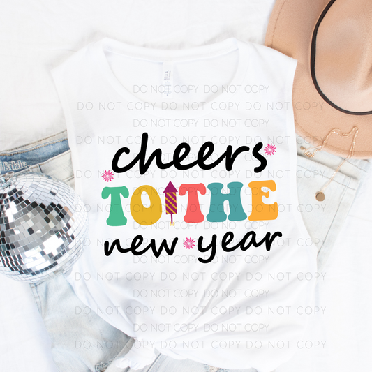 DTF TRANSFER Cheers To The New Year