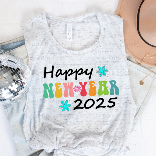 DTF TRANSFER Happy New Year 2025