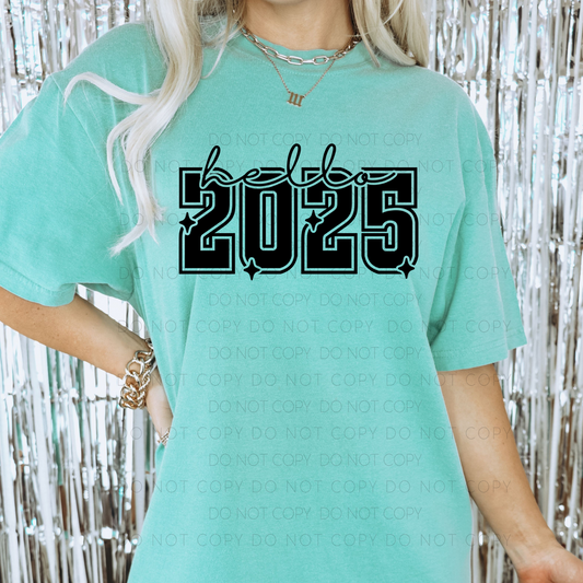 DTF TRANSFER Hello 2025