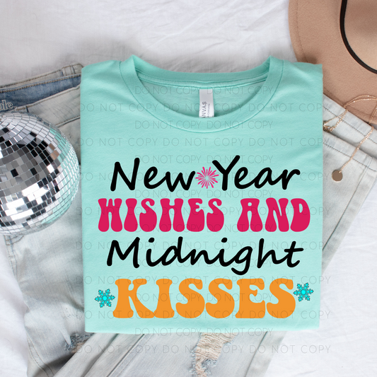 DTF TRANSFER New Year Wishes And Midnight Kisses