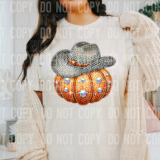 DTF TRANSFER Western Halloween Pumpkin