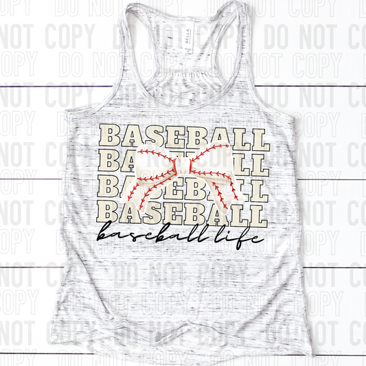 DTF TRANSFER Baseball Life