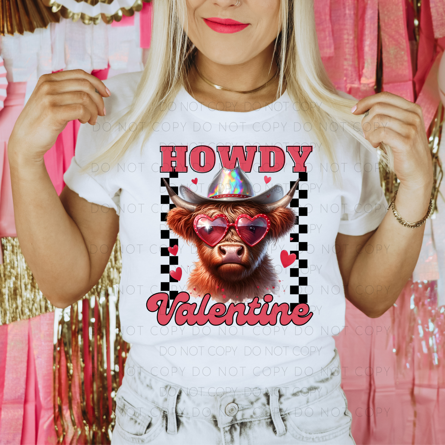 DTF TRANSFER Howdy Valentine
