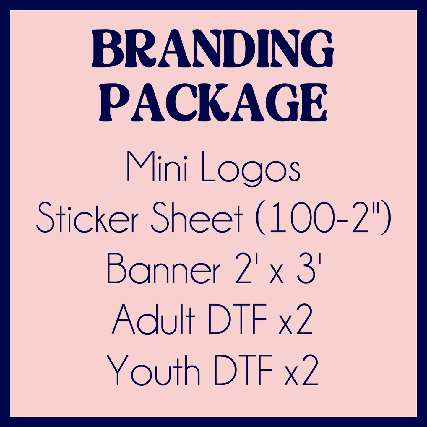 Small Business Branding Package - 1-3 TAT from artwork approval