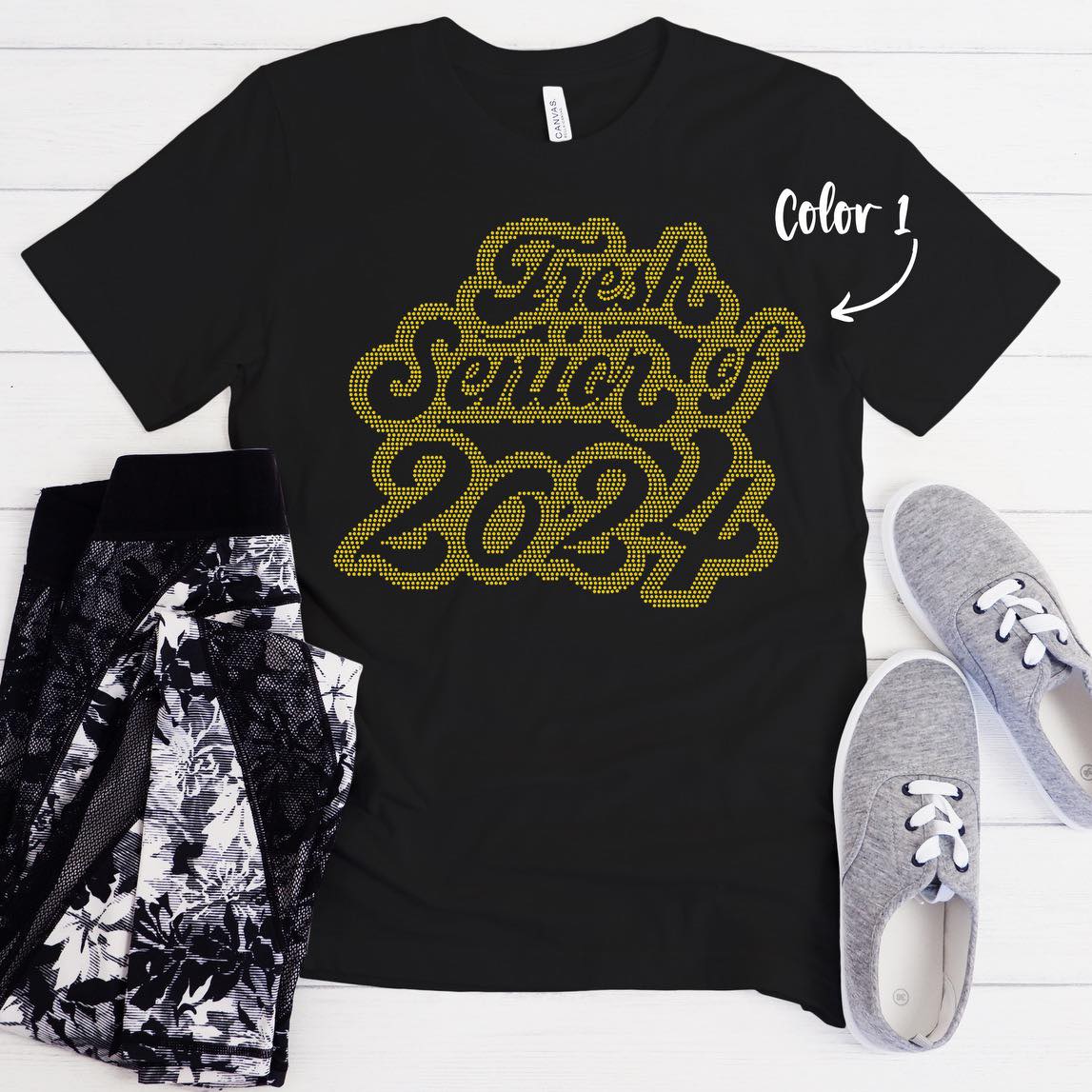 SPANGLES- Fresh Senior of 2024 - One Color - 5-7 business day turnaround time