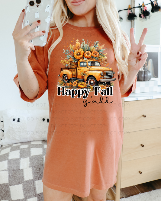 DTF TRANSFER Happy Fall Y'all