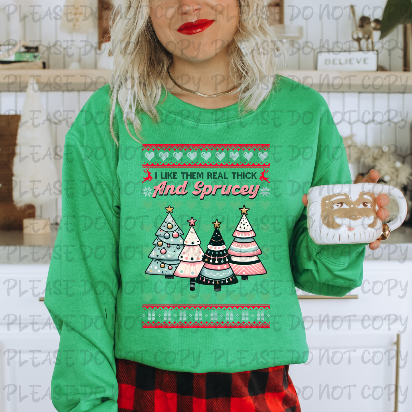 PREMADE GANG SHEET-UGLY CHRISTMAS SWEATER 22x60