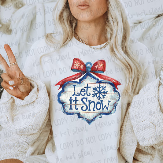 DTF TRANSFER Let It Snow